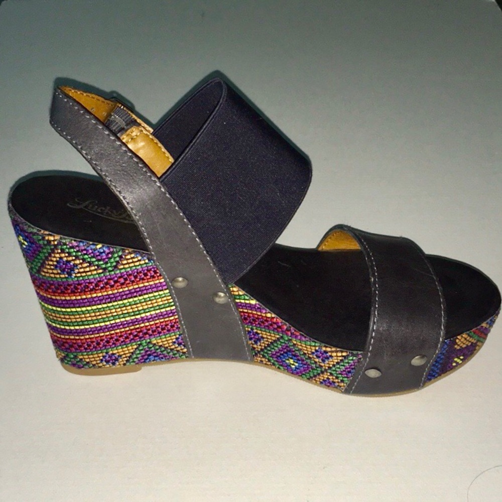 NEW! Lucky RARE Color Fabric, Leather, Etc Wedges!